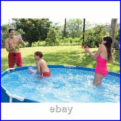 Intex 28211EH 12' x 30 Metal Frame Round Above Ground Swimming Pool with Pump