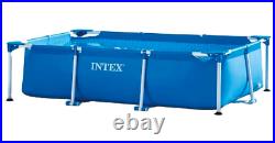 Intex 28270 Rectangular Metal Frame Above Ground Swimming Pool 220 x 150 x 60cm