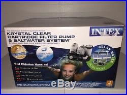 Intex 28673EG Krystal Clear Cartridge Filter Pump & Saltwater System