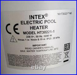 Intex 28684 Electric Above Ground Pool Heater 2.2 KW / 230 V never been used 8