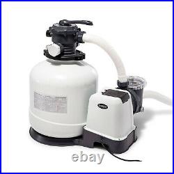 Intex 3000 GPH Above Ground Pool Sand Filter Pump with Deluxe Pool Maintenance Kit