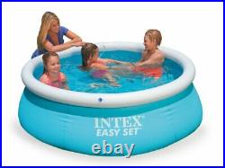Intex 6ft x 20in Easy Set Inflatable Above Ground Swimming Pool, Blue (2 Pack)