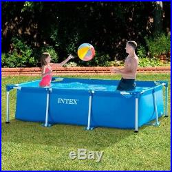 Intex 8.5ft x 5.3ft x 26In Rectangular Frame Above Ground Swimming Pool