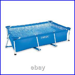 Intex 8.5ft x 5.3ft x 26in Rectangular Above Ground Swimming Pool, Set of 2