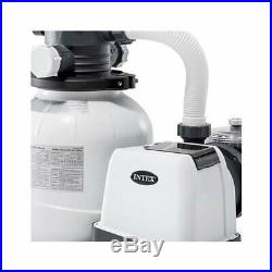 Intex Above Ground Pool Sand Filter Pump 2100 GPH with Automatic Timer 26645EG
