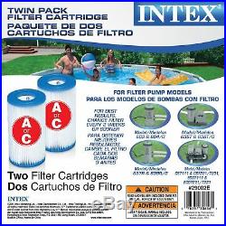 Intex Easy Set Swimming Pool Type A or C Filter Replacement Cartridges (6 Pack)