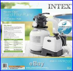 Intex Krystal Clear 1200 3000 GPH Above Ground Swimming Pool Sand Filter Pump