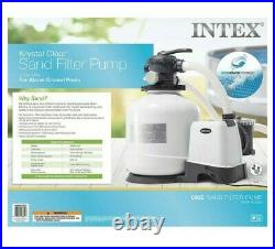 Intex Krystal Clear 3000 GPH Above Ground Swimming Pool Sand Filter Pump 26651EG