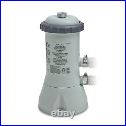 Intex Krystal Clear Cartridge Filter Pump for Above Ground Pools, 1000 GPH