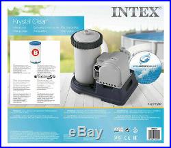 Intex Krystal Clear Filter Pump 9462l/h 2,500 gph gallon per hour For Large Pool