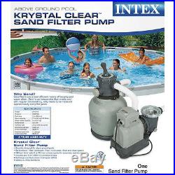 Intex Krystal Clear Sand Filter Pump Above Ground Pools 2450 GPH 110-120V GFCI