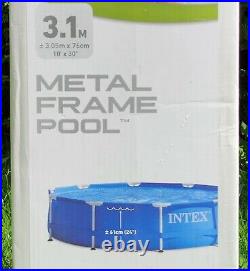 Intex Metal Frame Pool above Ground Swimming Garden Ø 305x76cm Brand New