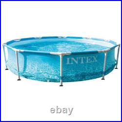 Intex Pool Above Ground Pool Swimming Pool Lounge Pool Beachside Metal Frame INT
