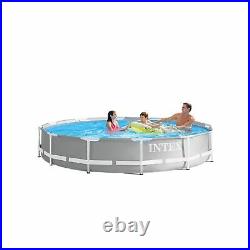 Intex Prism Frame 12' x 30 Above Ground Swimming Pool with 48 Ground Ladder