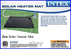 Intex Solar Mat Above Ground Swimming Pool Water Heater, Black (4 Pack)