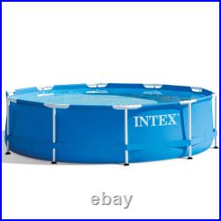 Intex Swimming Pool Above Ground Pool Family Lounge Pool Metal Frame 28210NP vid