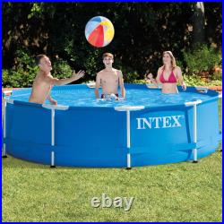 Intex Swimming Pool Above Ground Pool Family Lounge Pool Metal Frame 28210NP vid