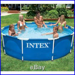 Intex Swimming Pool Metal Frame Round Familiy Outdoor Above Ground Water Centre