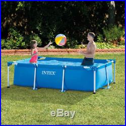 Intex Swimming Pool Rectangular Metal Frame Outdoor Above Ground Water Centre