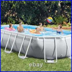Intex Swimming Pool Set Above Ground Pool Lounge Pool Oval Prism Frame 26796GN I