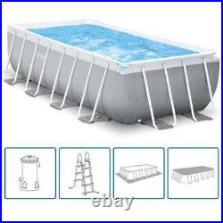 Intex Swimming Pool Set Above Ground Pool Rectangular Prism Frame 26792GN INTEX
