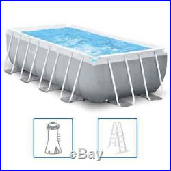 Intex Swimming Pool Set Prism Frame Rectangular 400x200x100cm Above Ground