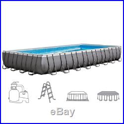 Intex above Ground Swimming Pool 975x488xh132cm + Pump / Sand Ladder & Covers