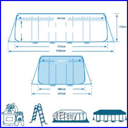 Intex above Ground Swimming Pool 975x488xh132cm + Pump / Sand Ladder & Covers