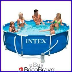 Intex above Ground Swimming Pool with Structure Steel 305x76cm + Pump 28202