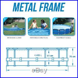 Intex above Ground Swimming Pool with Structure Steel 305x76cm + Pump 28202