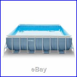 Intex above ground swimming pool 488x488x122cm+pump filter ladder sheeting 28766
