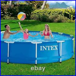 Intex pool metal frame round tubular (ø) 3.66 x (h) 0.76m