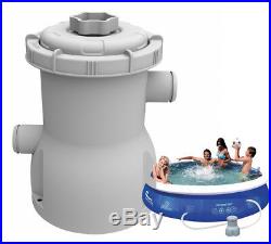 Jilong 300gal Pool Filter Pump Cartridge Filter System 1136l Volume 8/10/12ft