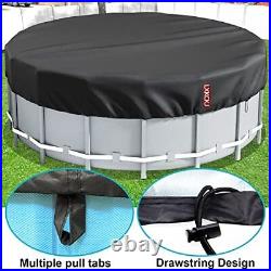 LXKCKJ 15 Ft Round Pool Cover, Solar Covers for Above Ground Pools, Summer Pool