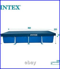 Large Intex 4.5m x 2.2m Rectangular Frame Swimming Pool Above Ground