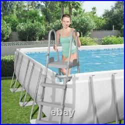 Large swimming Pool 24ft Bestway with sand filter pump+25kg+LED light UK Stock