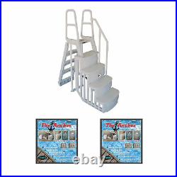 Main Access 200100T Above Ground Pool Step and Ladder System + 2 Sand Weights