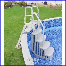 Main Access 200100T Above Ground Pool Step and Ladder System + 2 Sand Weights