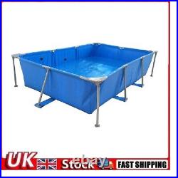 Metal Frame Rectangular Swimming Pool Portable Above Ground Easy Set Pool Family