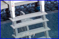NEW STRONG & STURDY POOL LADDER STEPS for ABOVE GROUND SWIMMING POOLS with DECKS
