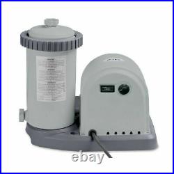 New Intex 28635EG 1500 GPH Above Ground Swimming Pool Pump Filter System In-Hand