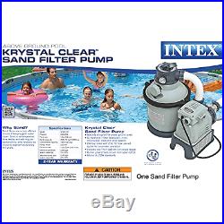 New Krystal Clear Sand Filter Pump for Above Ground Pools 1200 GPH Pump Flow