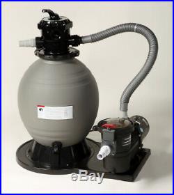 New Large 22 Above Ground Swimming Pool Sand Filter Pump Cleaner System