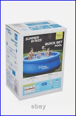 New Summer Waves 10'x30 Quick Set Inflatable Above Ground Pool Free Shipping