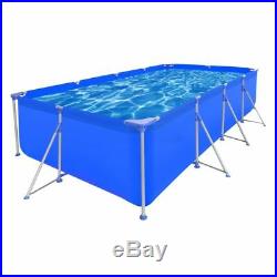 Outdoor Rectangular Above Ground Steel Frame Swimming Pool 13ft x 6.8ft x 31in