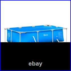 Outsunny Steel Frame Pool with Filter Pump, Filter Cartridge, Reinforced Sidewal
