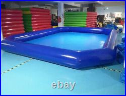 PVC 23x23x1.8ft Outdoor Above Ground Inflatable Swimming Pool with 110V Pump New