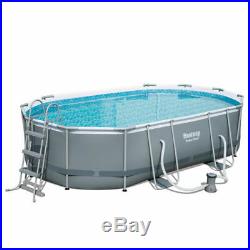 Pool 488x305x107cm+pump swimming above cartridge steel Bestway ground filter
