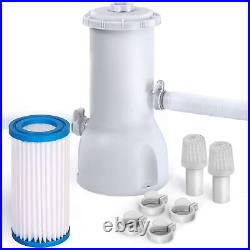 Pool Filter Pump Above Ground, 1000 Gallons Swimming Pool Filter Cartridge