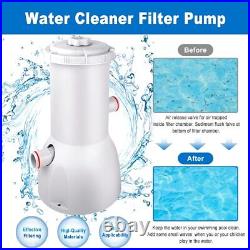 Pool Filter Pump Above Ground, 1000 Gallons Swimming Pool Filter Cartridge